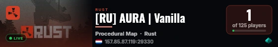 [RU] AURA | Vanilla live status badge