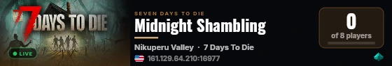 Midnight Shambling live status badge