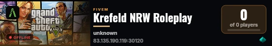 Krefeld NRW Roleplay live status badge