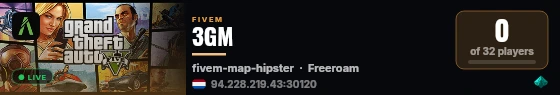 3GM live status badge
