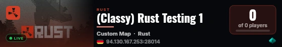 (Classy) Rust Testing 1 live status badge