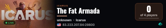 The Fat Armada live status badge