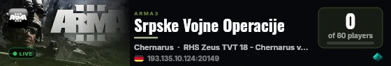 Srpske Vojne Operacije live status badge