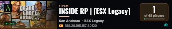 INSIDE RP | [ESX Legacy] live status badge