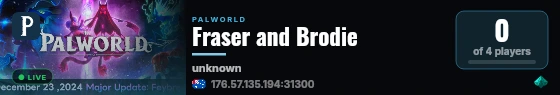 Fraser and Brodie live status badge