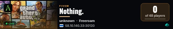 Nothing. live status badge