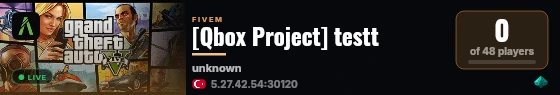 [Qbox Project] testt live status badge