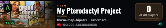 My Pterodactyl Project live status badge