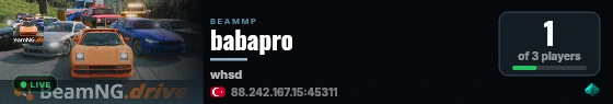 babapro live status badge