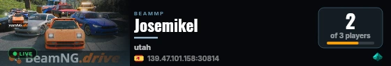 Josemikel live status badge