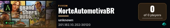 NorteAutomotivaBR live status badge
