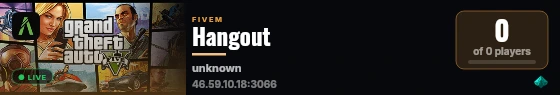 Hangout live status badge