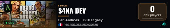S4NA DEV live status badge