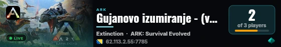 Gujanovo izumiranje - (v358.24) live status badge