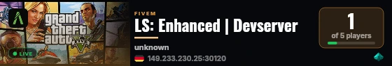 LS: Enhanced | Devserver live status badge