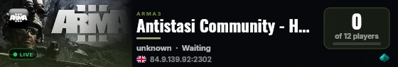 Antistasi Community - Homelab live status badge