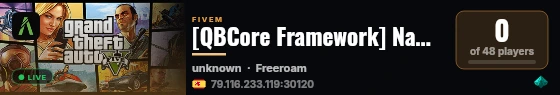 [QBCore Framework] Namaste live status badge