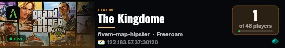 The Kingdome live status badge