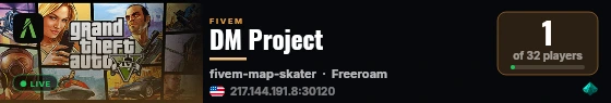 DM Project live status badge