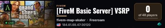 [FiveM Basic Server] VSRP live status badge