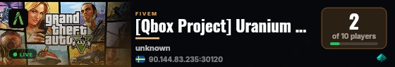 [Qbox Project] Uranium RP live status badge