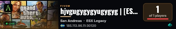 hjvgugygygyugygyg | [ESX Legacy] live status badge
