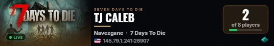 TJ CALEB live status badge