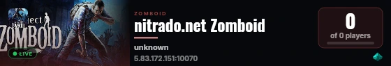 nitrado.net Zomboid live status badge