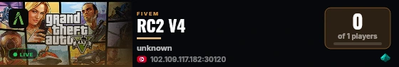RC2 V4 live status badge