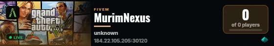 MurimNexus live status badge