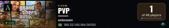 PVP live status badge