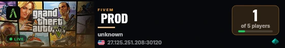  PROD live status badge
