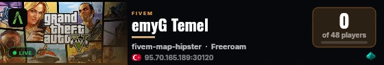 emyG Temel live status badge