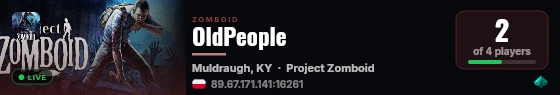 OldPeople live status badge