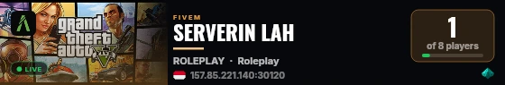 SERVERIN LAH live status badge