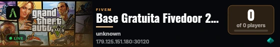 Base Gratuita Fivedoor 2025 | https://discord.gg/dcJG4QFg live status badge
