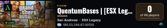 QuentumBases | [ESX Legacy] live status badge