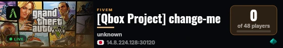 [Qbox Project] change-me live status badge