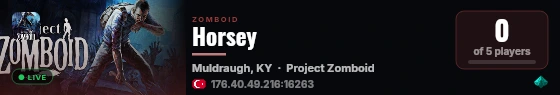 Horsey live status badge
