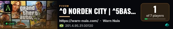 ^0 NORDEN CITY | ^5BASE CORE 3.0 live status badge