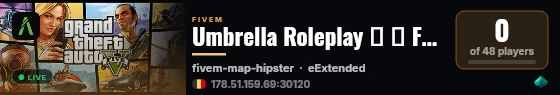 Umbrella Roleplay 🚀 ・ FREE-ACCES ! → discord.gg/umbrellagta live status badge