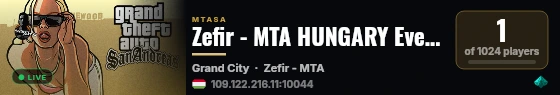 Zefir - MTA HUNGARY Eventek live status badge