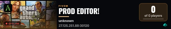 PROD EDITOR! live status badge