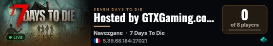 Hosted by GTXGaming.co.uk live status badge