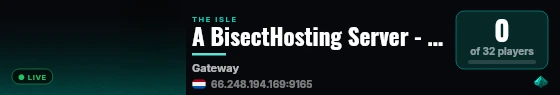 A BisectHosting Server - 03506482 live status badge