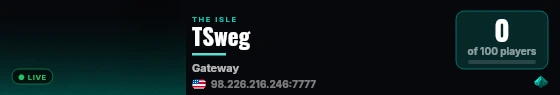 TSweg live status badge