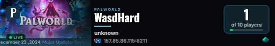 WasdHard live status badge