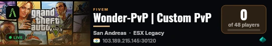 Wonder-PvP | Custom PvP live status badge