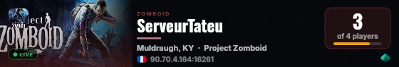 ServeurTateu live status badge