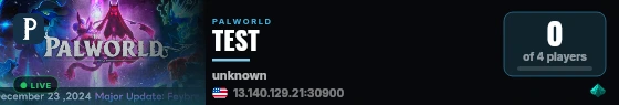 TEST live status badge